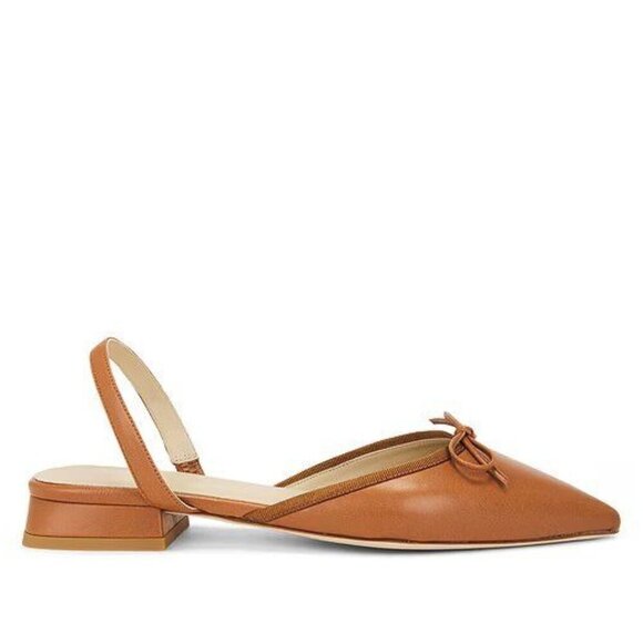 Chelsea Paris Yona Flats in Nutshell 39 with box Womens Low Heel Slingbacks - Picture 2 of 16